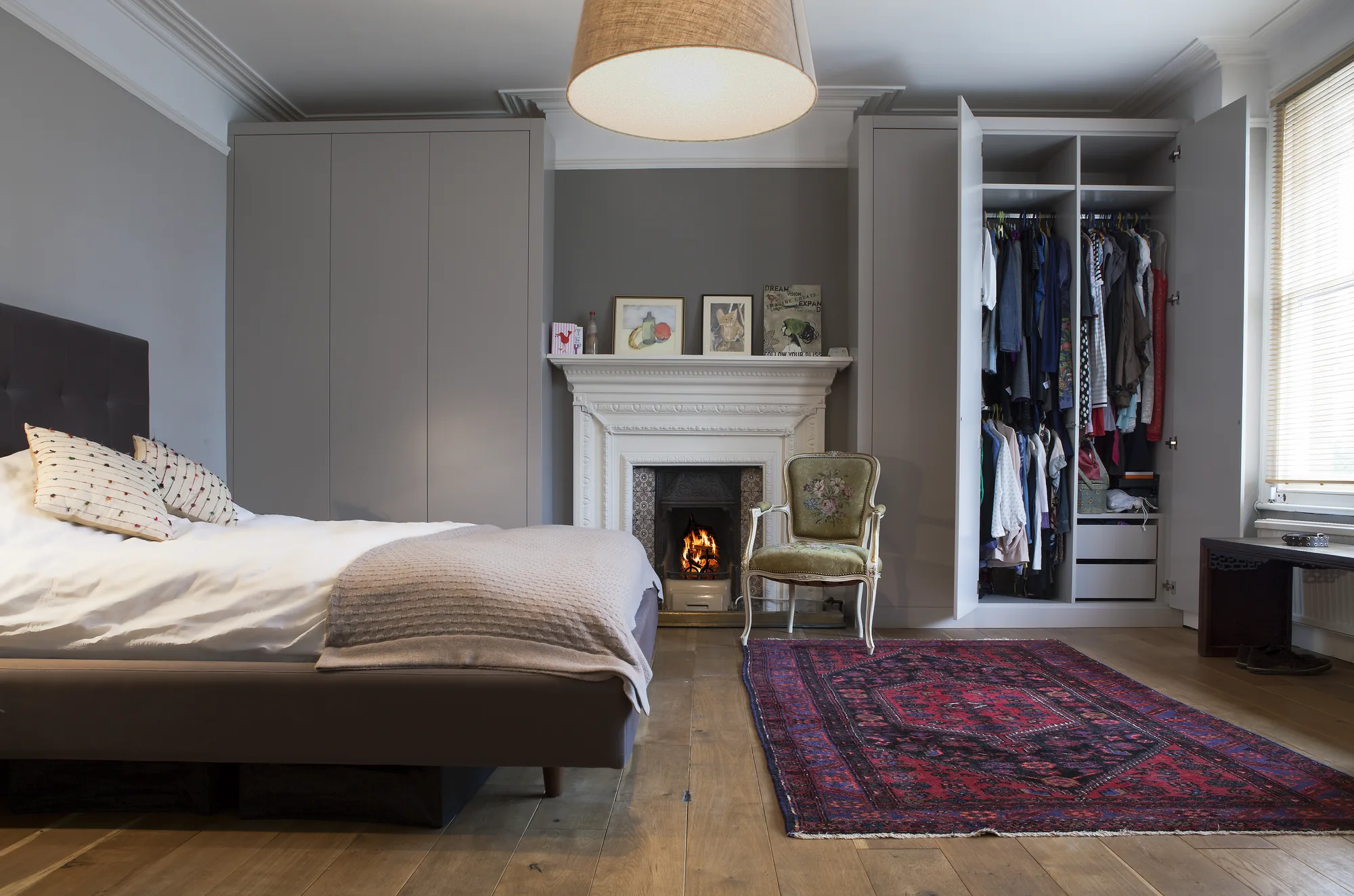 Wardrobe internal storage detail