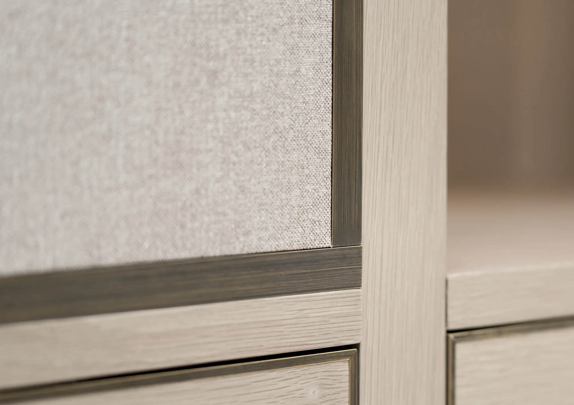 Frame and panel junction detail